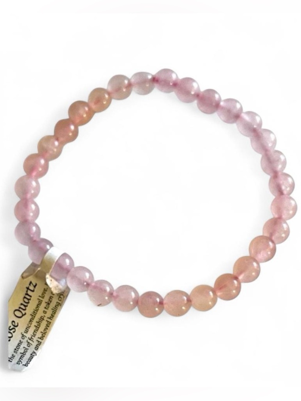 NWT Pink Quartz Beaded Bracelet